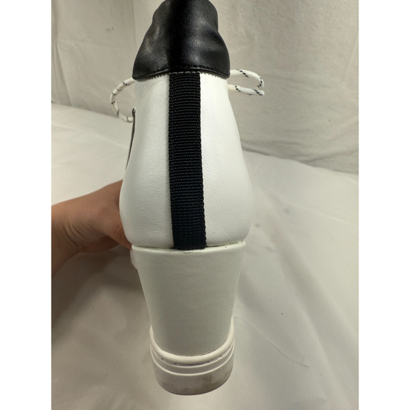 Linea Paolo FINA Ankle Booties wedge sneaker 8.5 M white - Picture 16 of 16